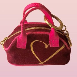 RARE Victoria’s Secret MINI PURSE Key Chain Ring BAG CHARM